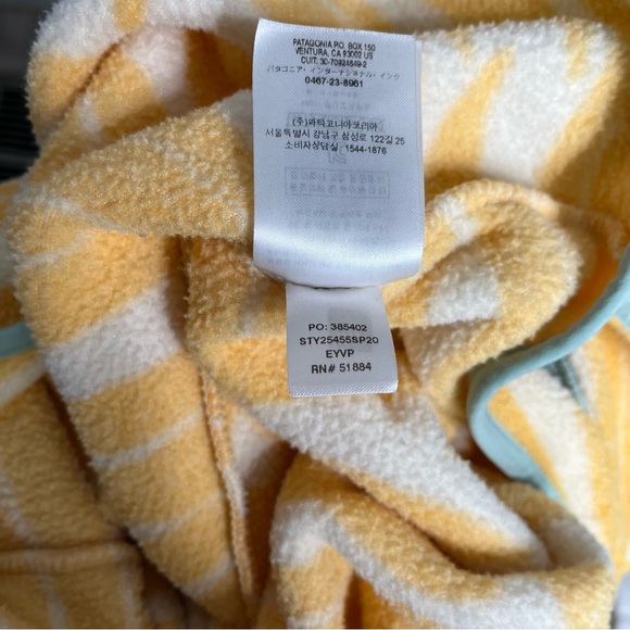 Patagonia Eucalyptus Fronds Vela Peach Synchilla Snap-T Fleece Pullover Medium - Picture 5 of 6